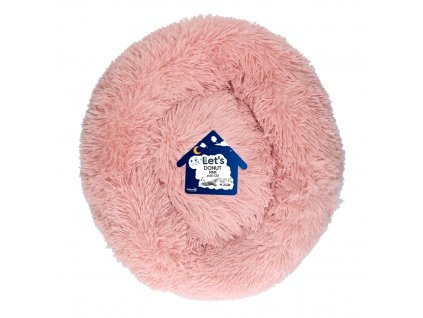 Let's Sleep Donut pelíšek růžový  80cm
