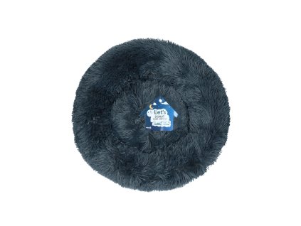 Let's Sleep Donut pelíšek tmavě šedý  50cm