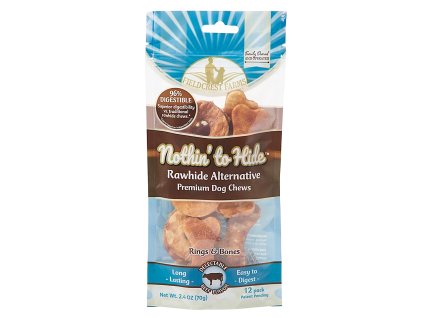 Nothin' to Hide Mini Rings and Bones hovězí 12ks/70g