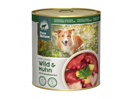 Pure Nature Dog Adult konzerva Zvěřina a Kuře 800g