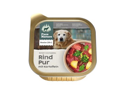 Pure Nature Dog Senior paštika Hovězí PUR 150g