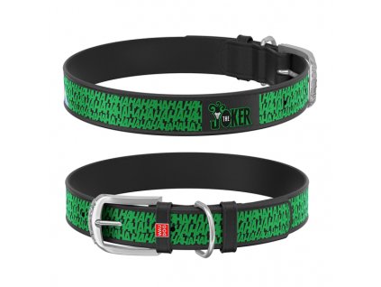 WAUDOG obojek kožený DC Joker (29-38cm/2cm)