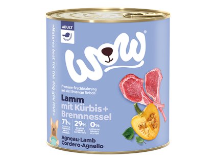 WOW konzerva Jehněčí s dýní Adult 800g