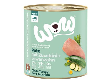 WOW konzerva Krocan s cuketou Adult 800g