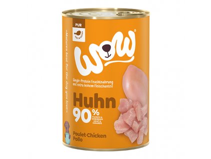 WOW konzerva PUR Kuřecí monoprotein 400g