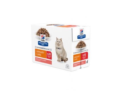 Hill's Fel. PD C/D Urinary Stress Salmon kapsa 12x85g