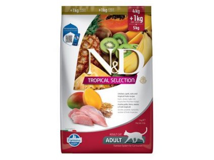 N&D TROPICAL SELECTION CAT Adult Chicken 4+1kg