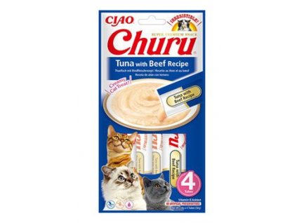 Churu Cat Tuna with Beef Recipe 4x14g