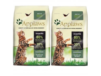 Applaws Adult Cat Chicken & Lamb 2x 7,5kg - (15 kg)