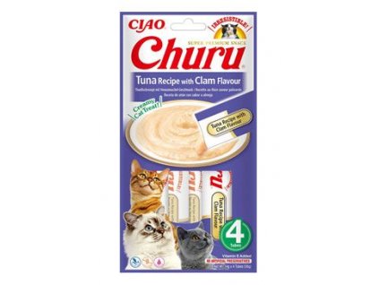 Churu Cat Tuna Recipe with Clam Flavour 4x14g
