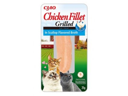 Churu Cat Chicken Fillet in Scallop Flavored Broth 25g