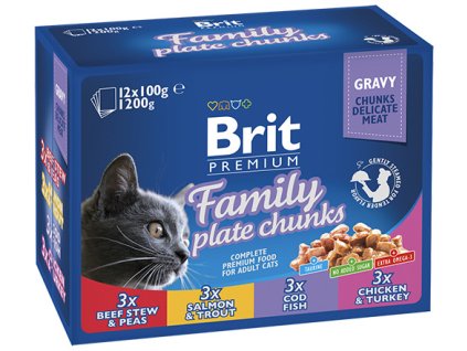kapsicky brit premium cat family 12x100g original