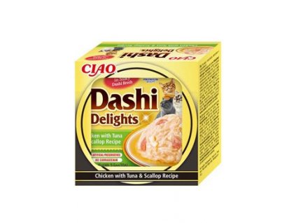 Churu Cat Dashi Delights Chicken with Tuna&Scallop 70g