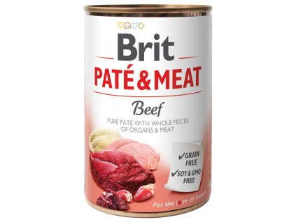 konzerva brit pate meat beef 400g original