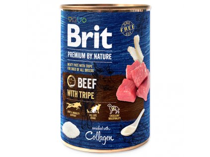 konzerva brit premium by nature beef with tripes 400g original