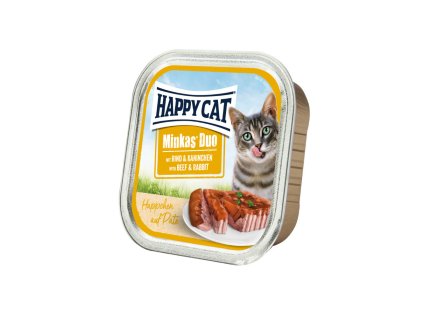 Happy Cat Minkas Duo Menu - Hovězí & Králík 100 g
