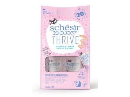 Schesir Cat Kitten Thrive Sachet kuře 20x8g