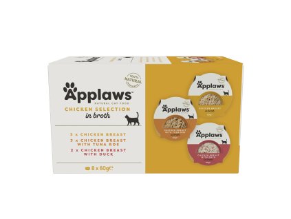 Applaws miska Cat Pot Multipack Kuřecí výběr 8x60g
