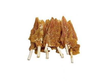 Pochoutka Kuřecí filety na tyčce z buvolí kůže 250g