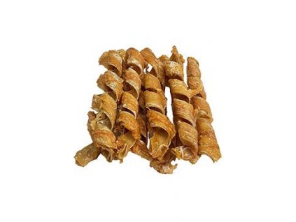 Pochoutka Spirály z vepřové kůže s kuřecím 15cm/10ks