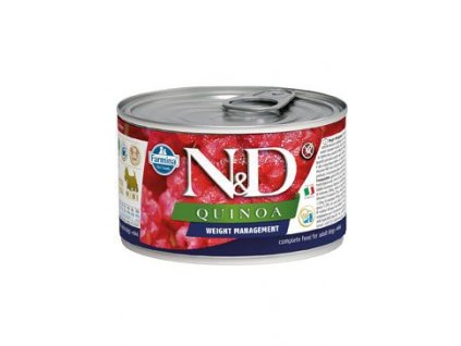 N&D DOG QUINOA Ad. Weight Mnmg Lamb&Brocolli Mini 140g