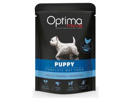 Optima Nova Dog Puppy Chicken kapsa 300g