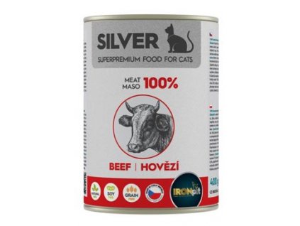 IRONpet Silver Cat Beef konzerva 400g