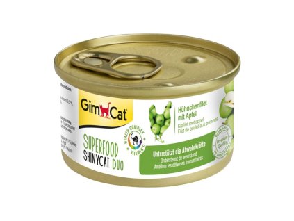 gimcat superfood shinycat duo hahnchenfilet mit a pfeln 1