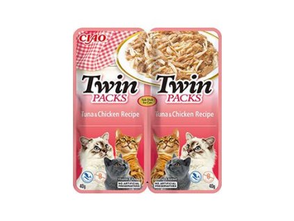 Churu Cat Twin Packs Tuna&Chicken in Broth 2x40g