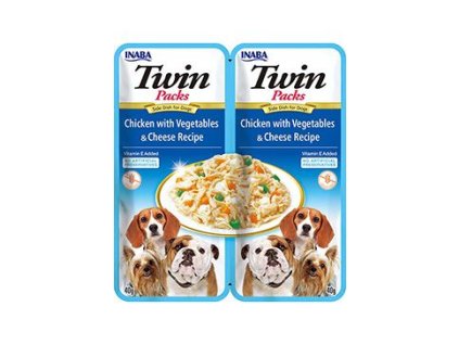Churu Dog Twin Packs Chick&Veg.&Cheese in Broth 2x40g