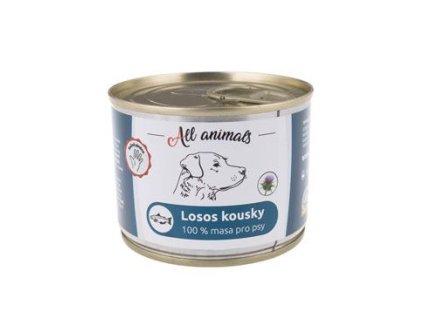 All Animals DOG losos kousky 200g