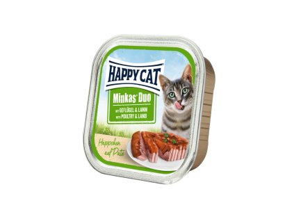 Happy Cat Minkas Duo Menu - Drůbež & Jehně 100 g