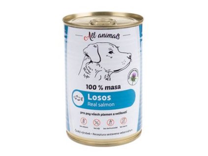 All Animals DOG losos mletý 400g