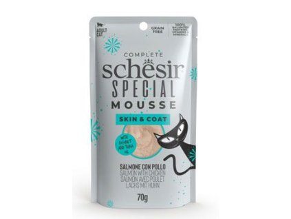 Schesir Cat kapsa Special Mousse Skin&Coat los/kuř 70g