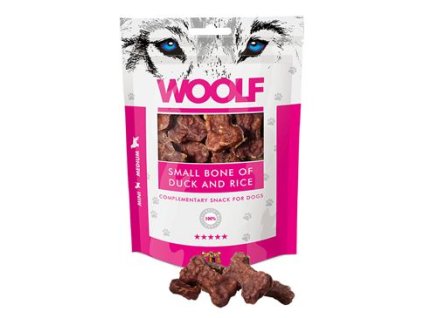 WOOLF pochoutka small bone of duck and rice 100g