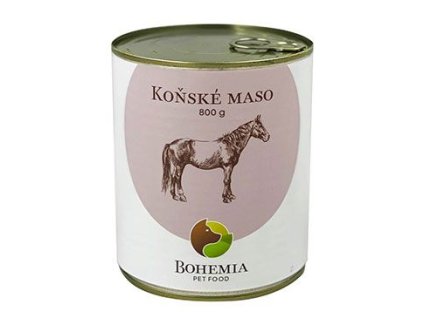 BOHEMIA MASO Koňské ve vlastní šťávě 800g