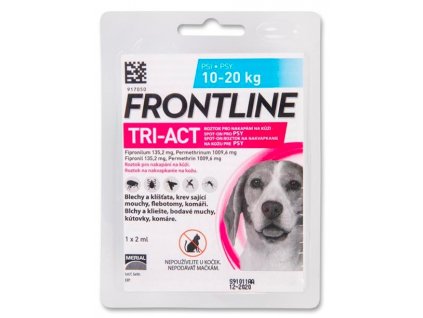 .FRONTLINE TRI-ACT spot-on pro psy M (10-20 kg)-1x2ml