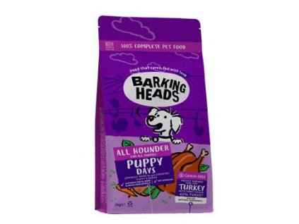 BARKING HEADS All Hounder Puppy Days Turkey 2kg