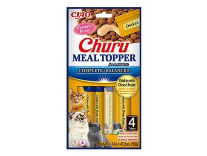 Churu Cat Meal Topper Chicken with Cheese Recipe 4x14g