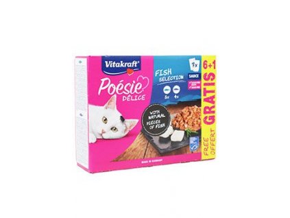 Vitakraft Cat Poésie DéliSauce Multipack rybí 6+1x85g