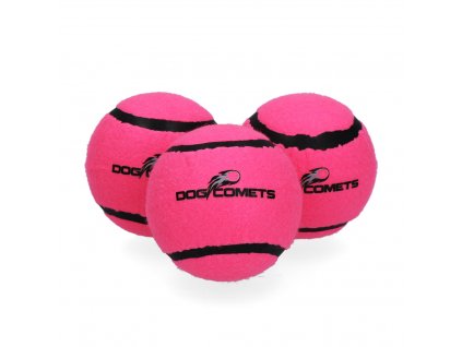 Dog Comets Neutron Star pískací tenisák 3ks růžový