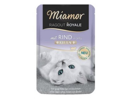 Miamor Cat Ragout Junior kapsa hovězí v želé 100g