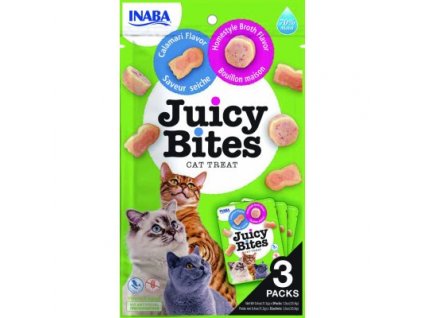 Churu Cat Juicy Bites Broth&Calamari Flavor3x11,3g