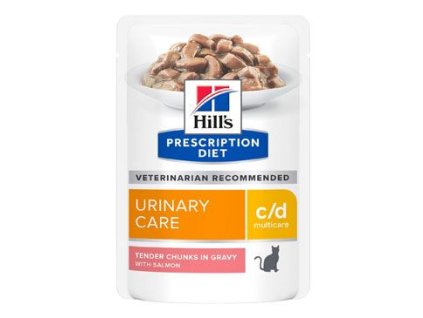 Hill's Fel. PD C/D MultiCare Salmon kapsa 12x85g