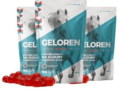 Geloren Active - pomeranč 3x 400g (270 tablet)