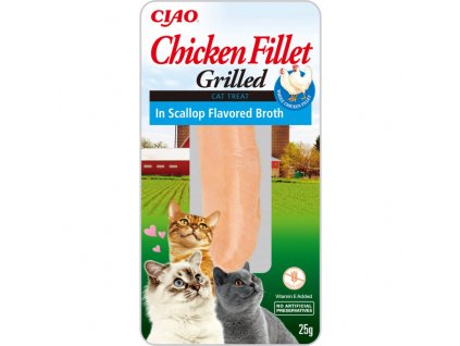 Churu Cat Chicken Fillet in Scallop Flav.Broth 25g- exp