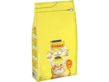 Friskies Cat dry maso kuře & přidaná zelenina 4 kg pošk