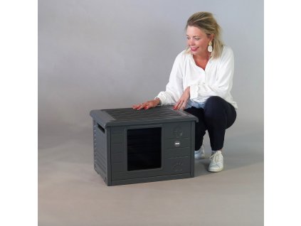 RHR Quality Kočičí domeček / WC Dark Grey