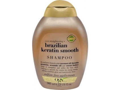 OGX Brazilský keratin Smooth šampon, 385 ml