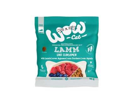 WOW Cat granule Jehněčí s borůvkami Senior 50g - VZOREK
